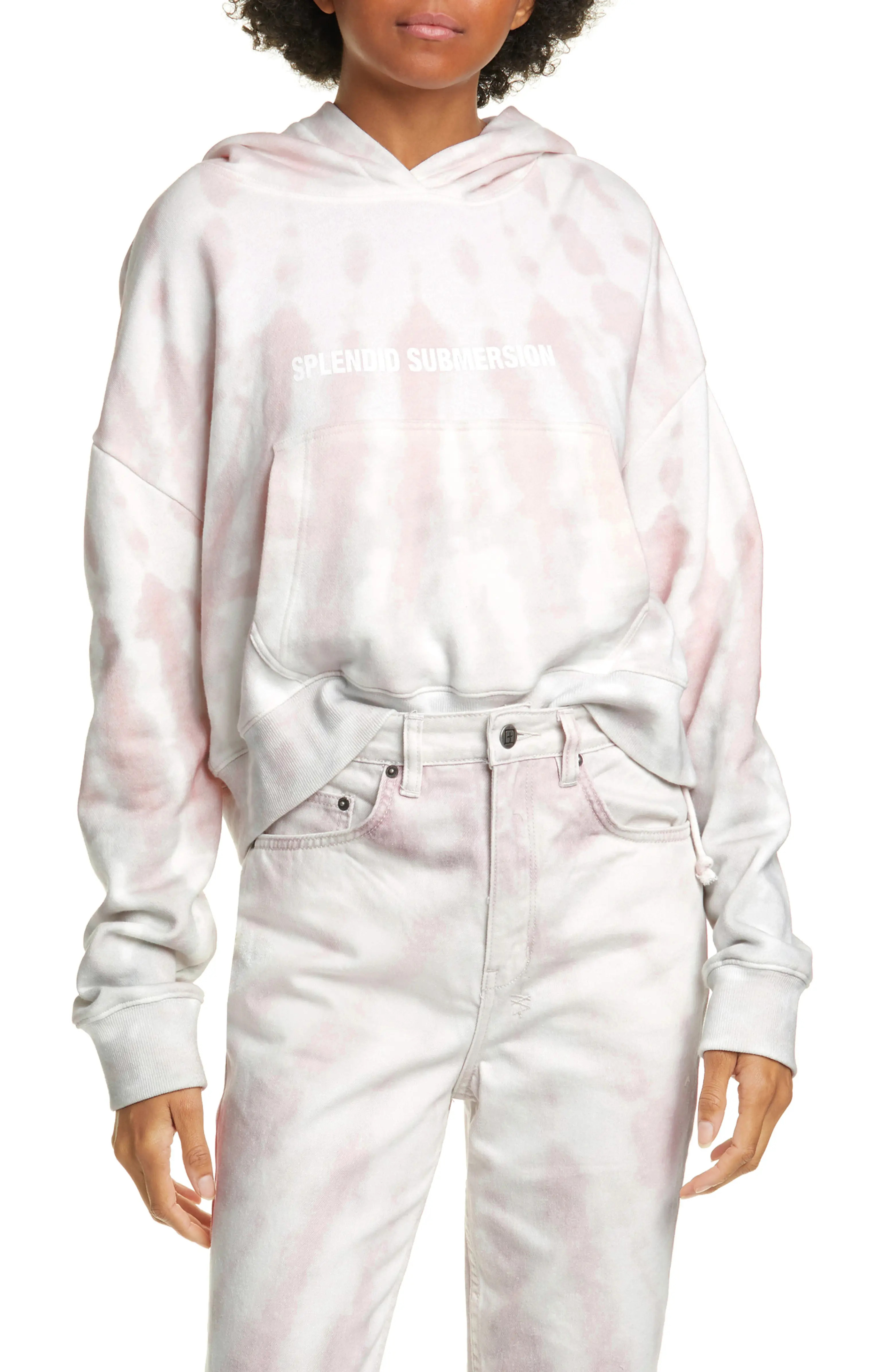 Submersion Tie Dye Crop Hoodie | Nordstrom