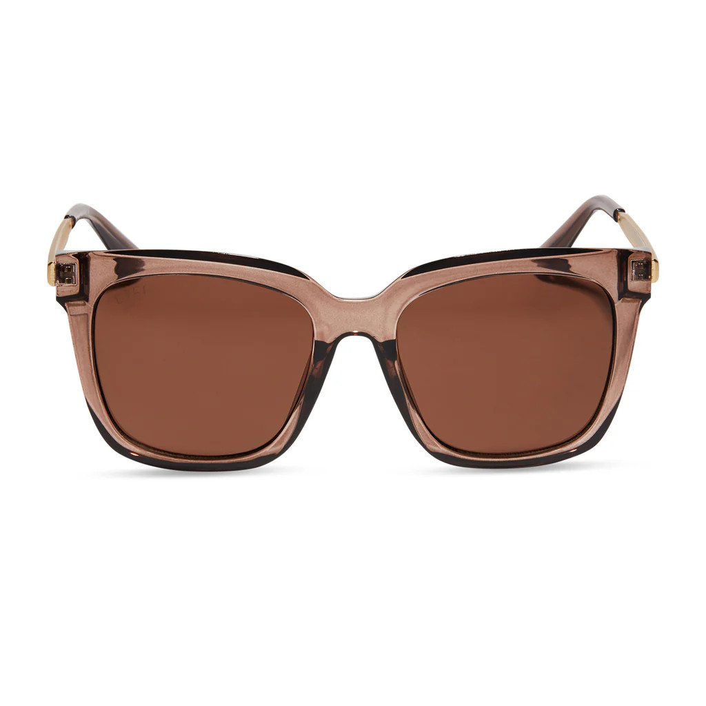 HAILEY - MILKY TAN + BROWN SUNGLASSES | DIFF Eyewear