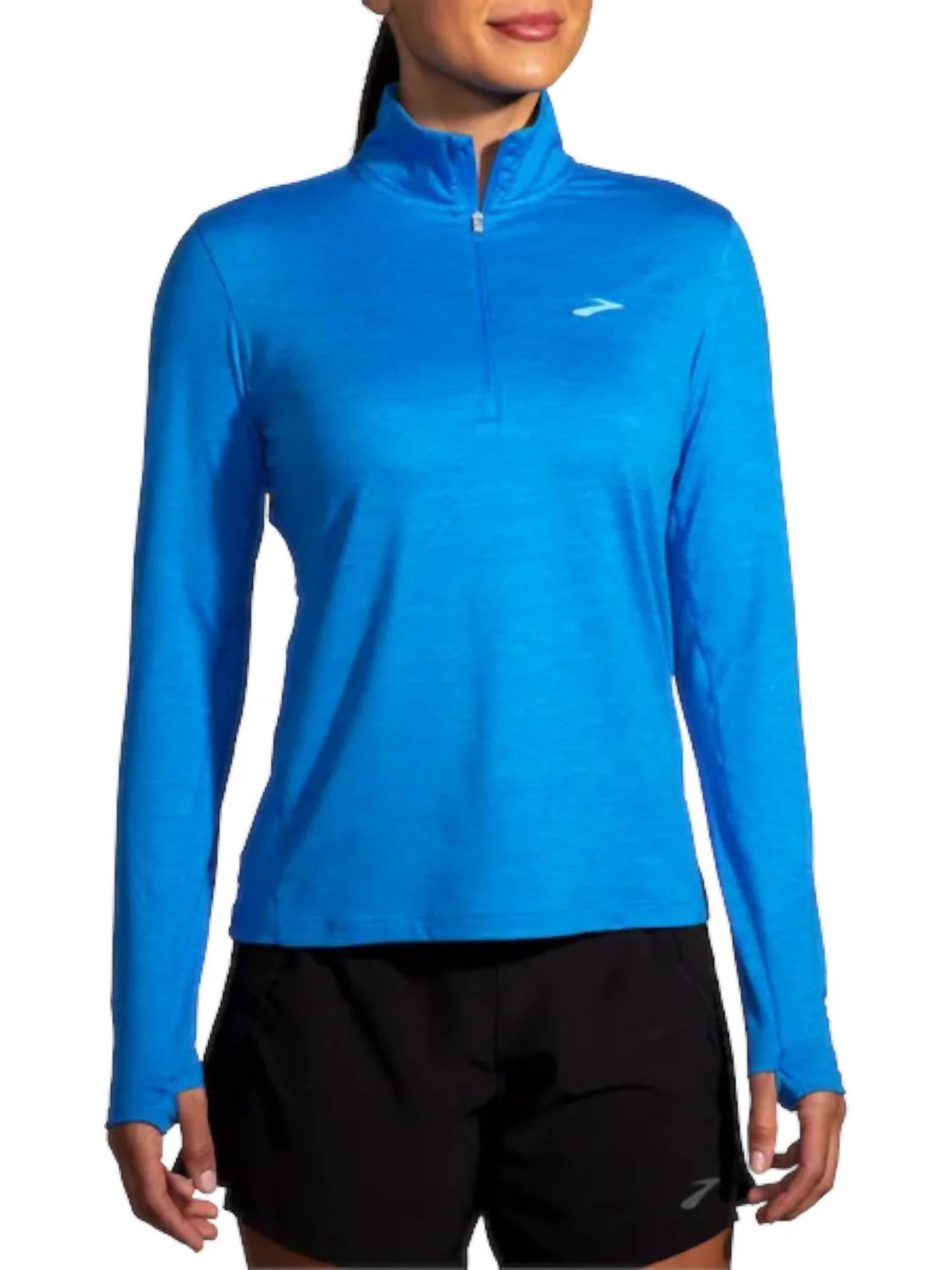 Dash 1/2 Zip 2.0 Pullover In Heather Azure Blue | Shop Simon