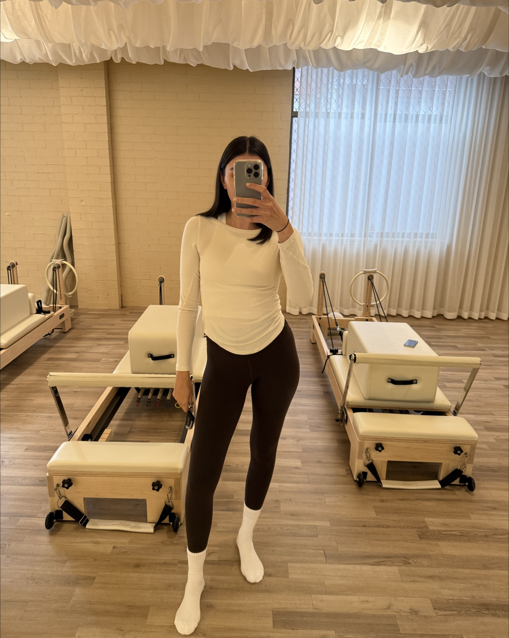 What I wore to Pilates 🤎