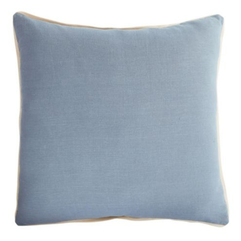 Washed Linen Pillow Cover & Petite Flange Detail with Hidden Zipper | Ballard Designs, Inc.