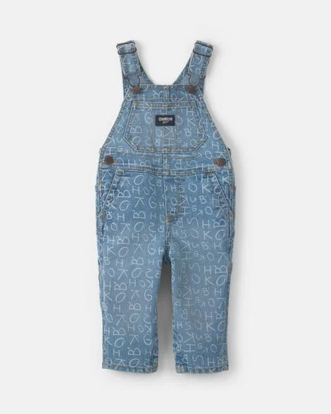 Baby Alphabet Overalls - Light Wash - OshKosh B'gosh | Carter's | Carter's Inc