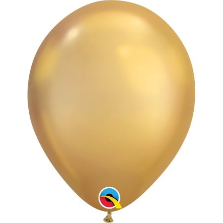 Qualatex 11"" Chrome Gold Latex Balloons (25 ct) | Walmart (US)