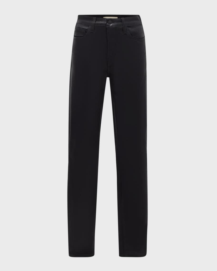 L'Agence Marguerite Coated Modal Denim High-Rise Skinny Jeans | Neiman Marcus