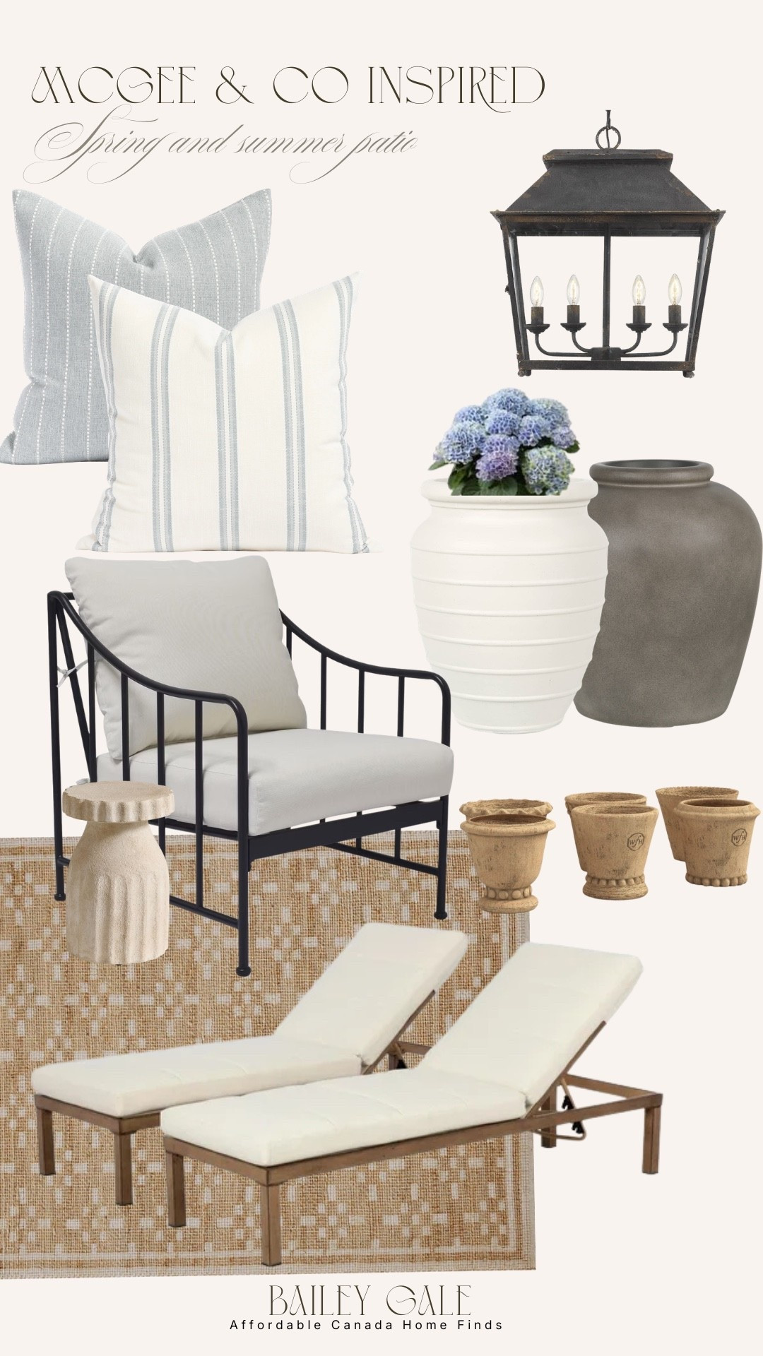 McGee &co style outdoor patio Inspiration. Canada home finds. Affordable outdoor spring and summer finds for less.

#LTKcanada
