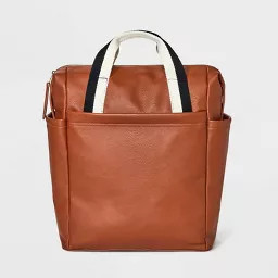 Square Convertible Backpack - Universal Thread™ Brown: Fits 15" Laptop, Shell, College-Ready De... | Target