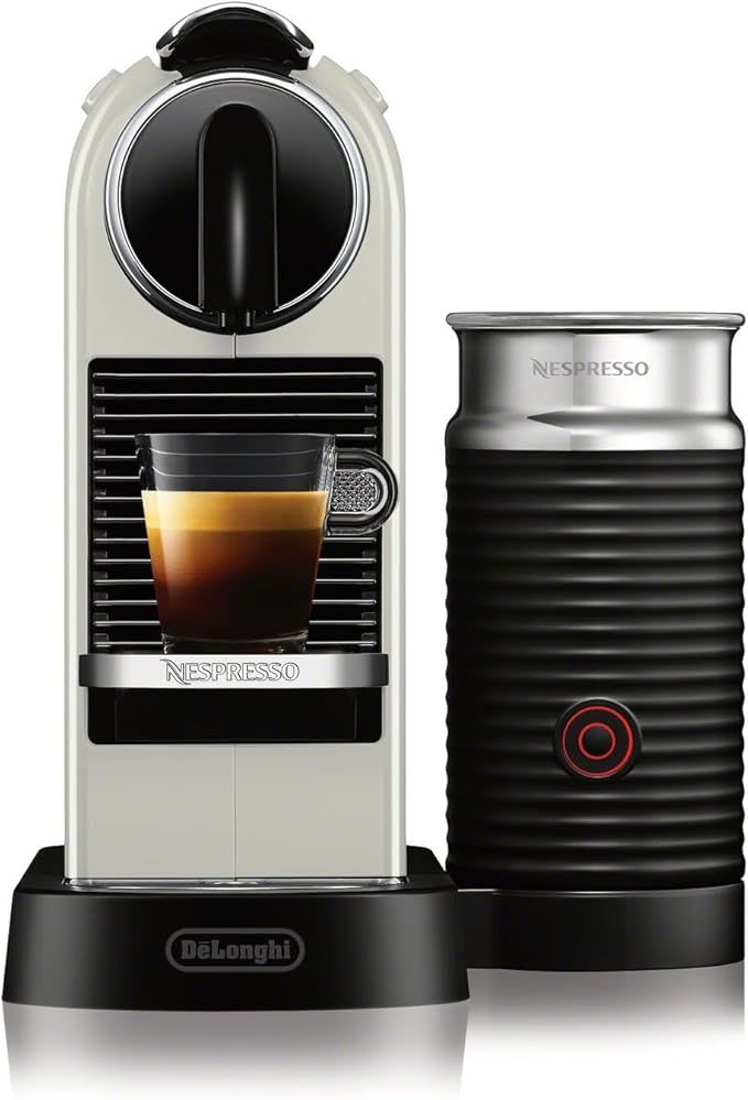 Nespresso CitiZ Coffee and Espresso Machine by De'Longhi with Milk Frother, White | Amazon (US)