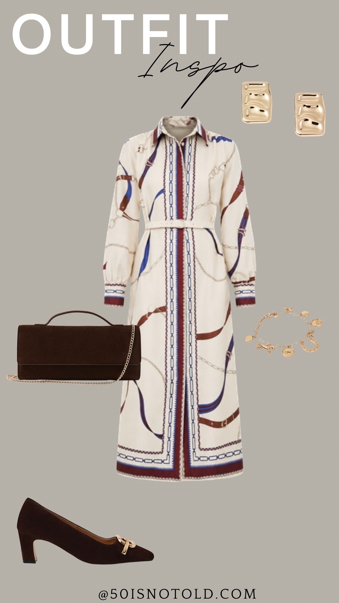 Outfit idea from Ann Taylor! This dress is gorgeous for Fall and I love the added brown, suede accessories.

#LTKWorkwear #LTKOver40 #LTKootd