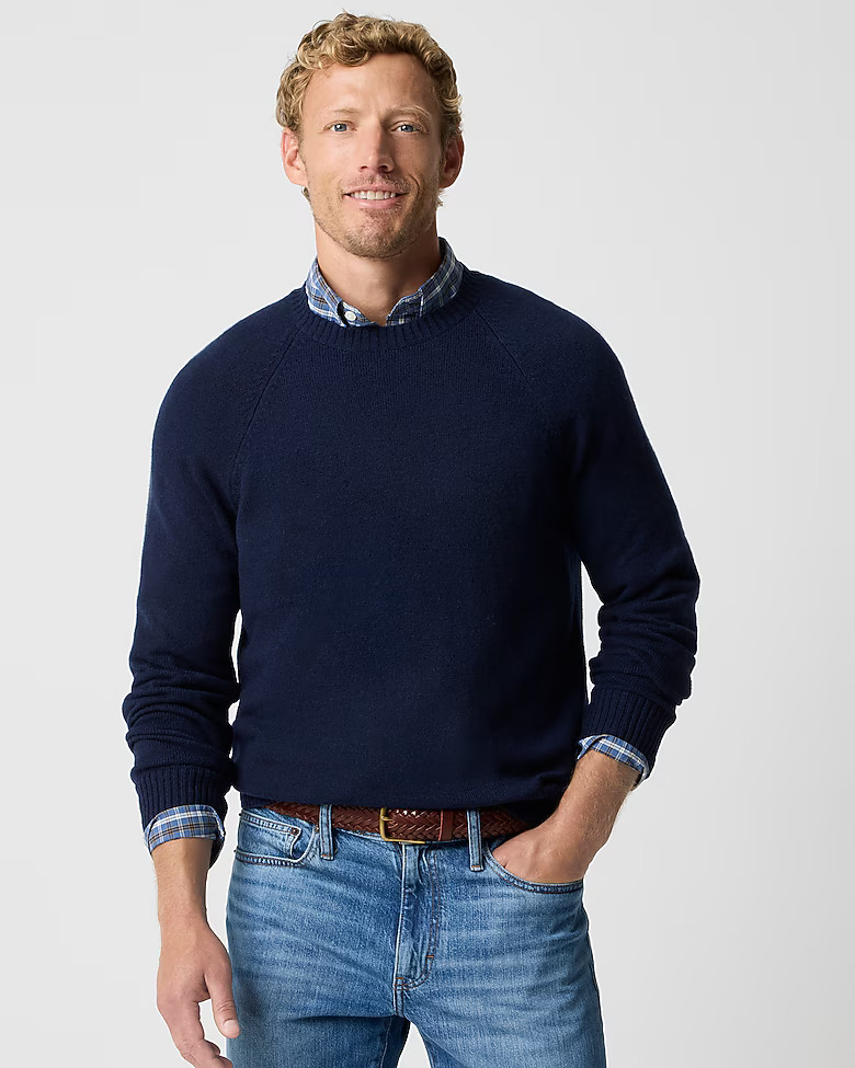 Crewneck sweater in supersoft lambswool blend | J.Crew Factory
