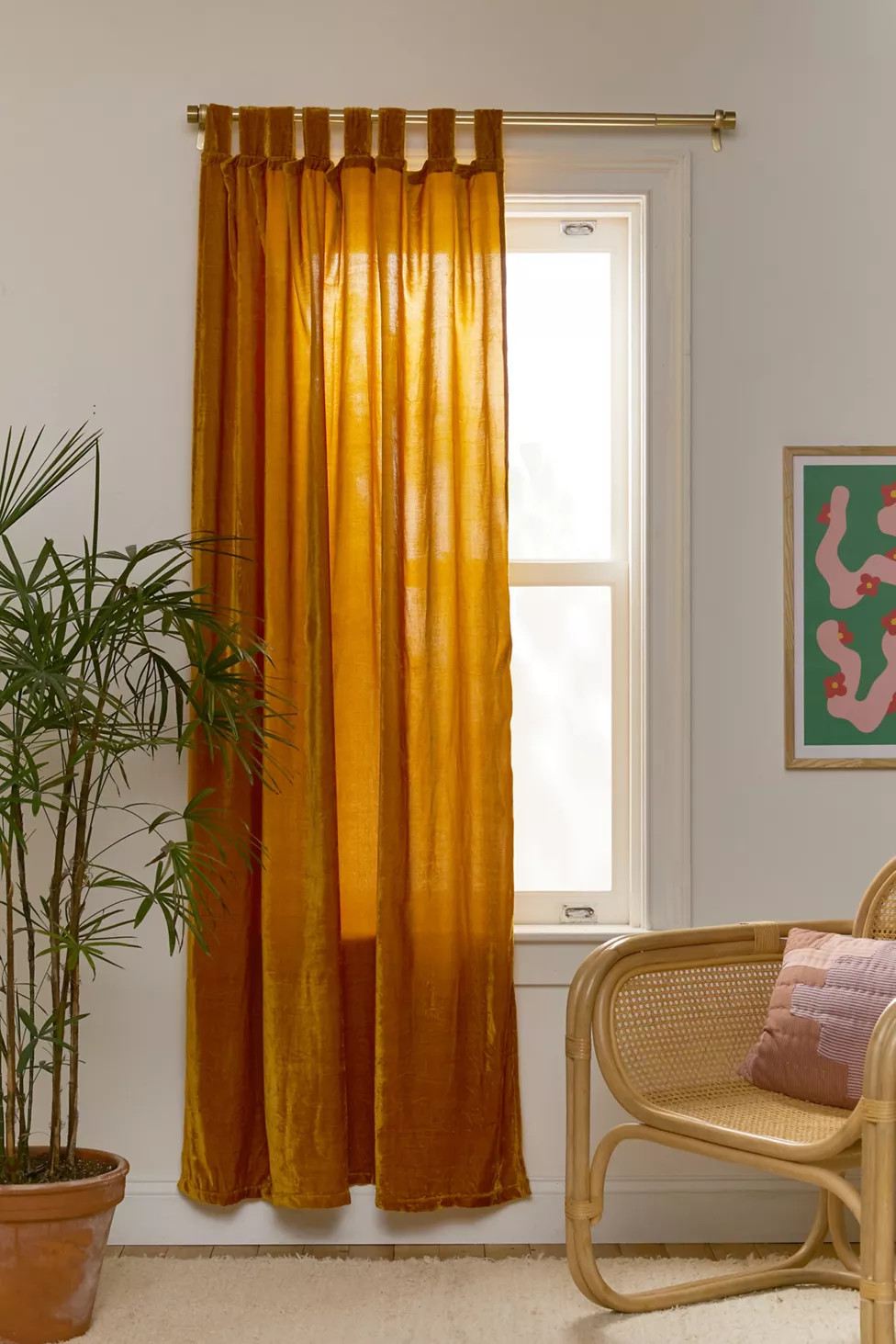 Beau Velvet Window Panel | Urban Outfitters (US and RoW)