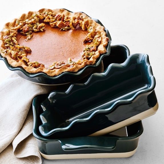 Emile Henry French Ceramic Ruffled Pie Dish | Williams-Sonoma