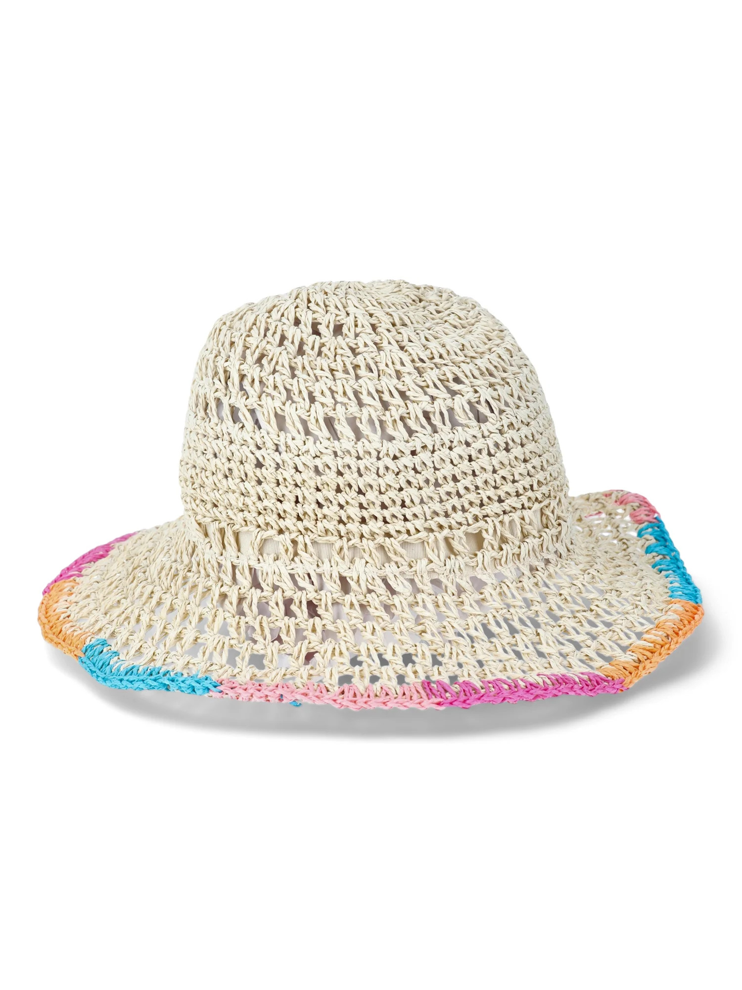 No Boundaries Crochet Bucket Hat, Natural | Walmart (US)