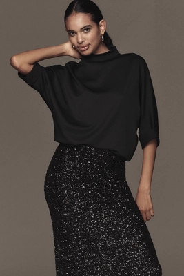 The Whitley Mock-Neck Top | Anthropologie (US)