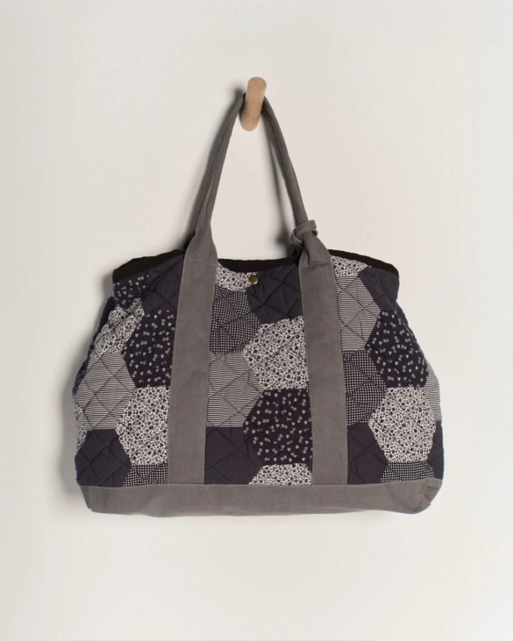 Pippa Patchwork Tote - Blue Combo | ban.do