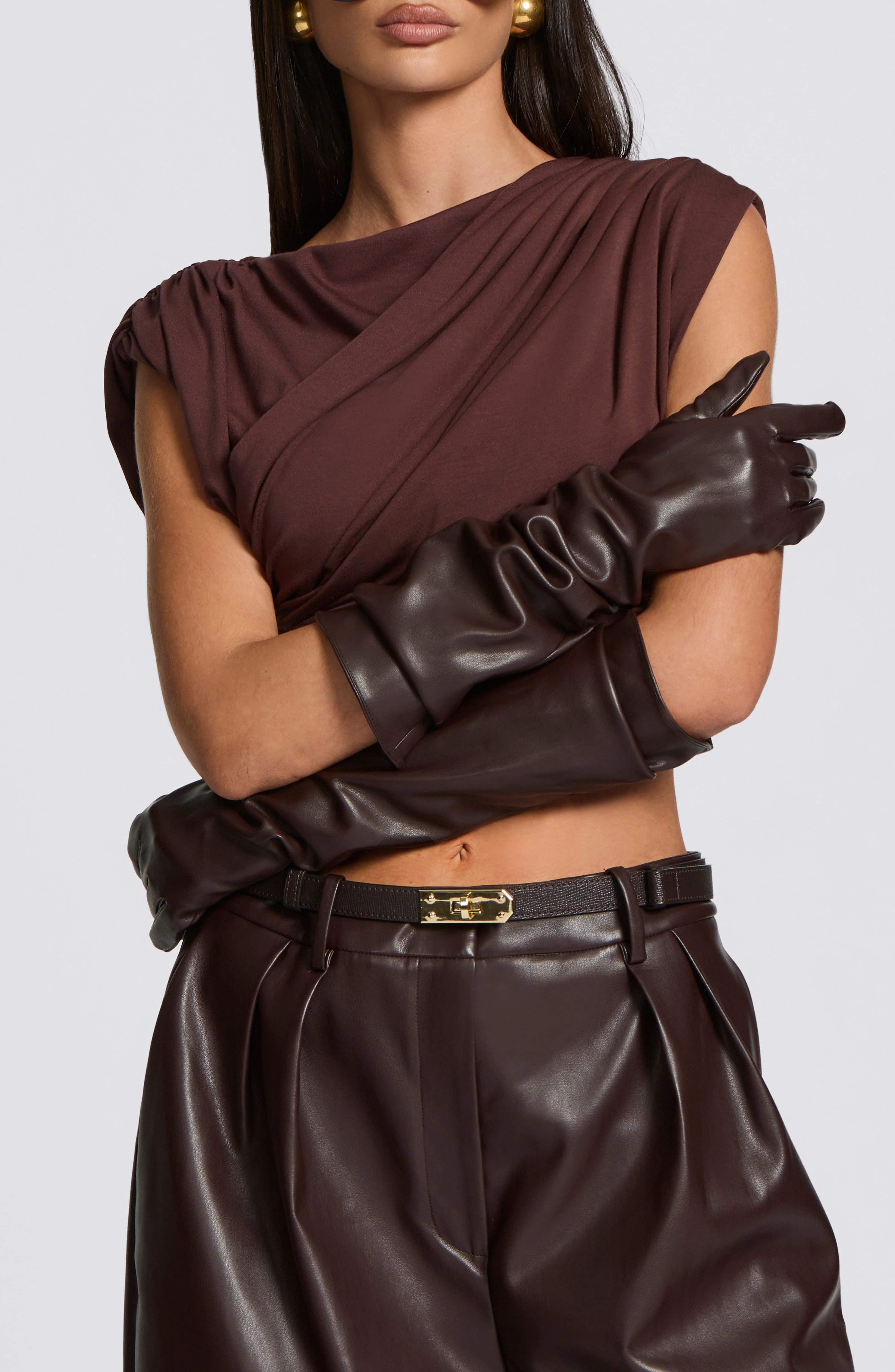 Frankie Gloves - Plum Brown | Babyboo (global)