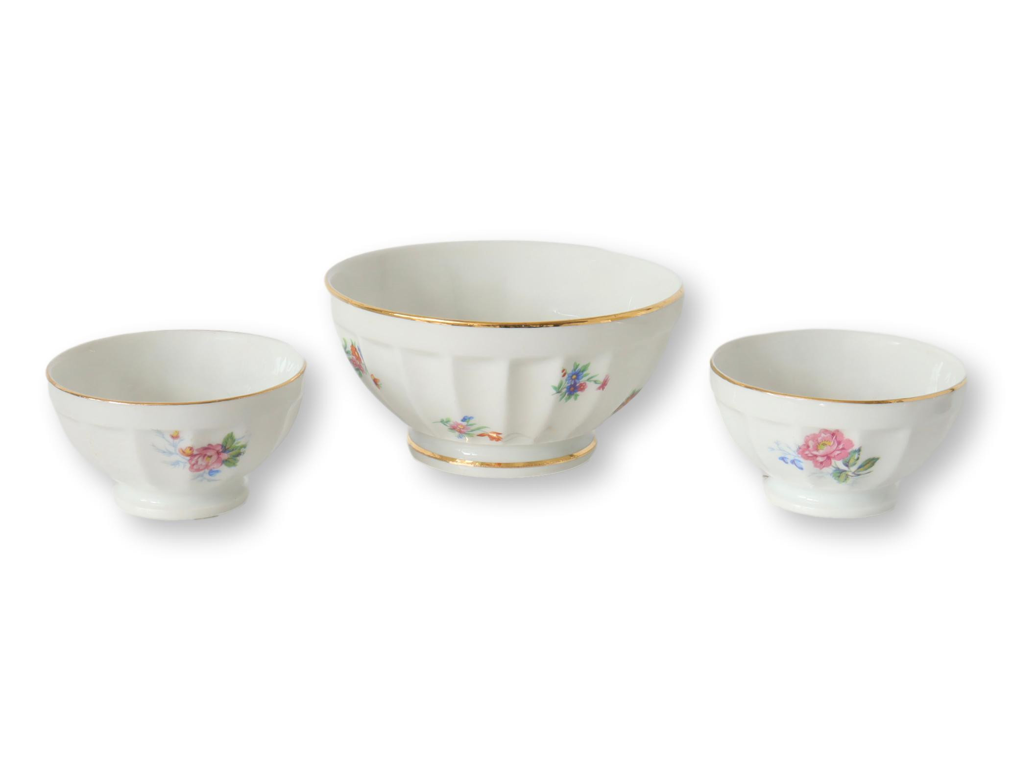 1950s French café au Lait Bowls - 3Pc - The Queens Landing | One Kings Lane
