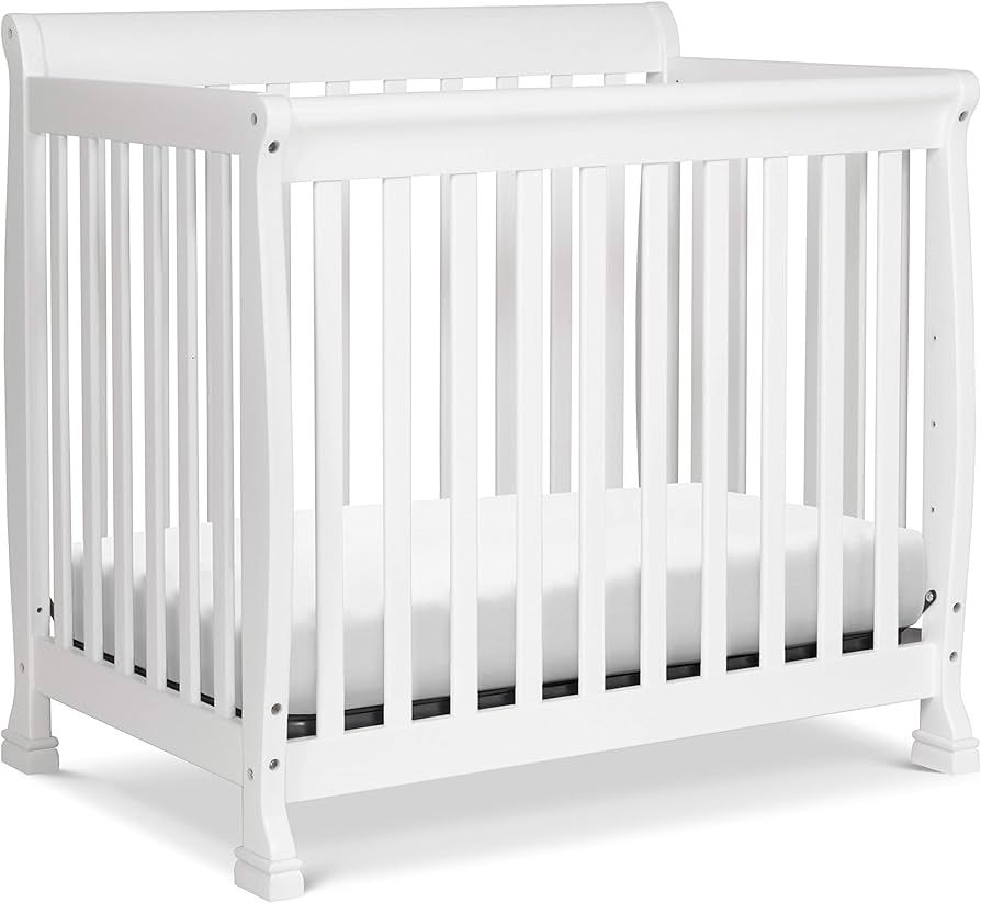 DaVinci Kalani 4-in-1 Convertible Mini Crib in White | Greenguard Gold Certified | Amazon (US)