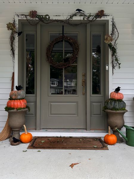 Traditional Halloween porch with a touch of Gilmore and Practical Magic! 

#LTKSeasonal #LTKHoliday #LTKHalloween