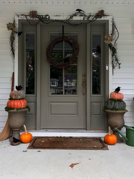Traditional Halloween porch with a touch of Gilmore and Practical Magic! 

#LTKSeasonal #LTKHoliday #LTKHalloween
