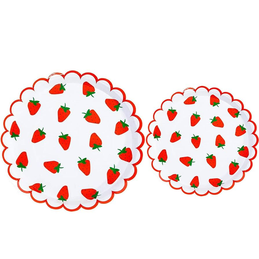 MaitianGuyou Disposable Party Plates,40-Pack 9 Inch Paper Plates & 40-Pack 7 Inch Dessert Plates ... | Amazon (US)