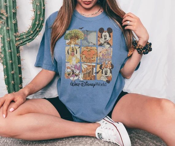 Comfort Colors® Retro Disney Shirt Retro Fall Disneyland - Etsy | Etsy (US)