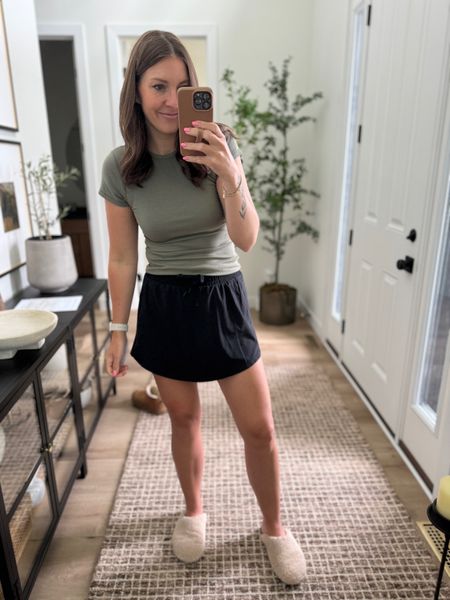 My newest fav skort from Target! Available in a few colors still, only $25. I did size down one size!

#LTKStyleTip #LTKFindsUnder50 #LTKMidsize