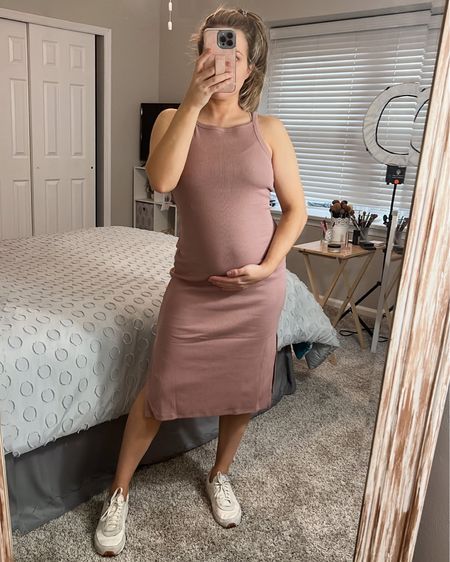Fave non maternity but bump friendly dress! Under $50 and comfy!

5’3” about 145-149 and 24 weeks pregnant here. Got size M(petite). If not petite, would have sized down to a S(regular).

#LTKbump #LTKstyletip #LTKunder50