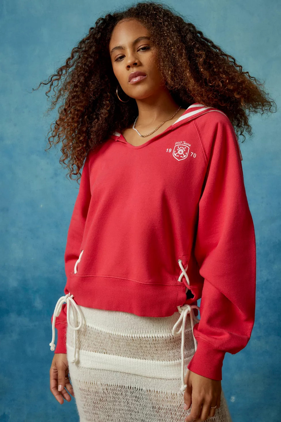BDG Hampton Lace-Up Sweatshirt | Urban Outfitters (US and RoW)