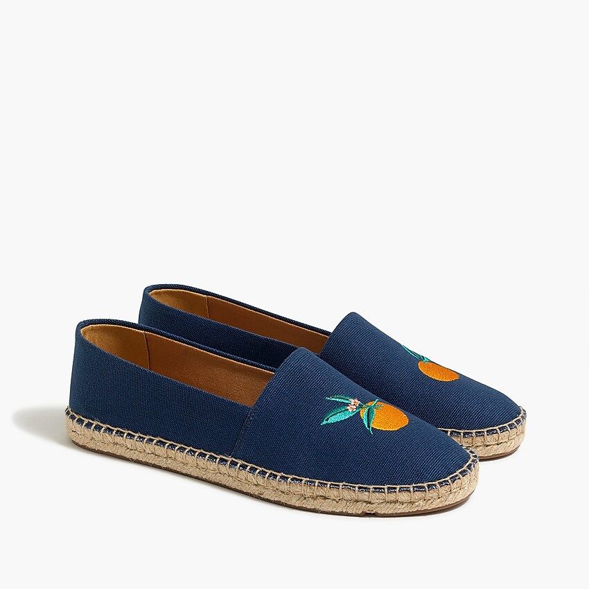 Embroidered espadrilles | J.Crew Factory
