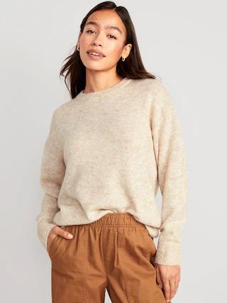 Crew-Neck Tunic Sweater for Women | Old Navy (US)