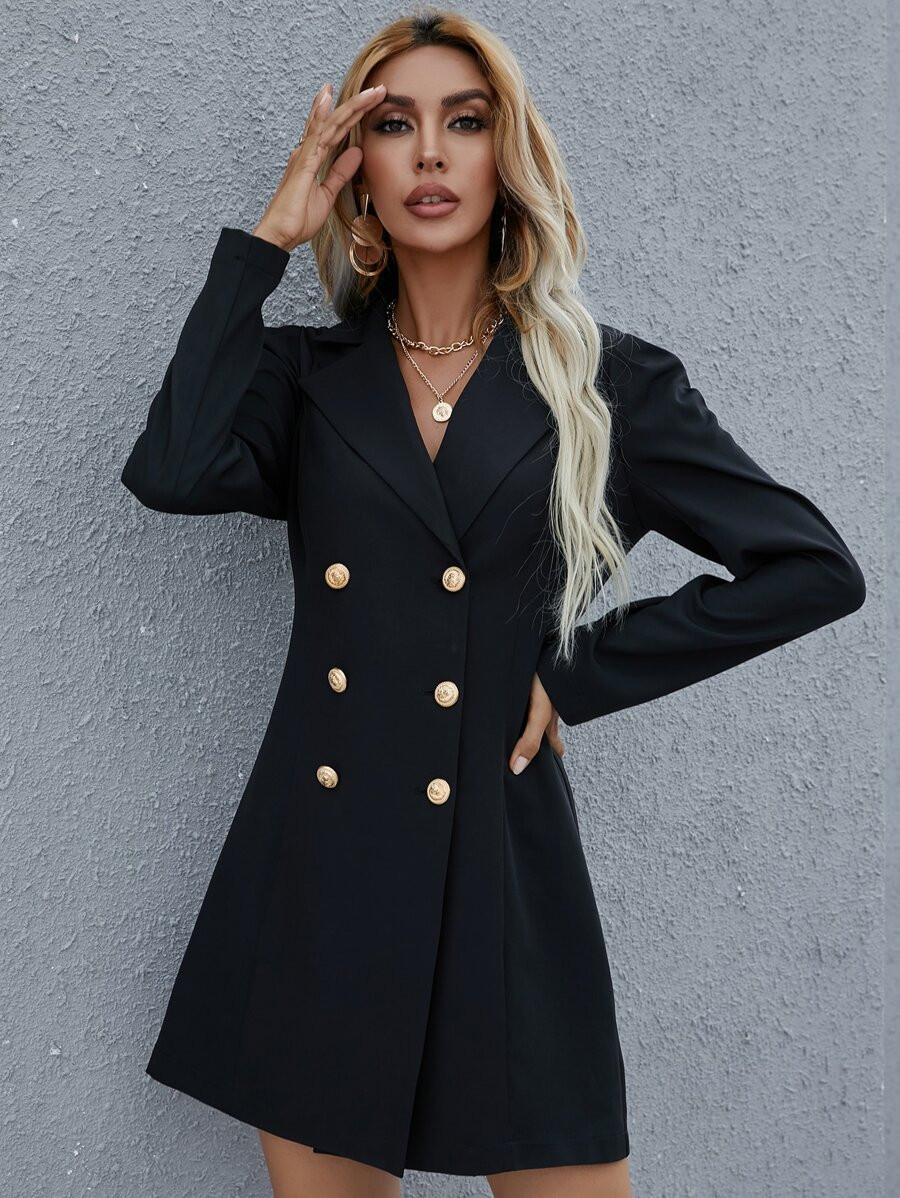 Double Breasted Blazer Dress | SHEIN