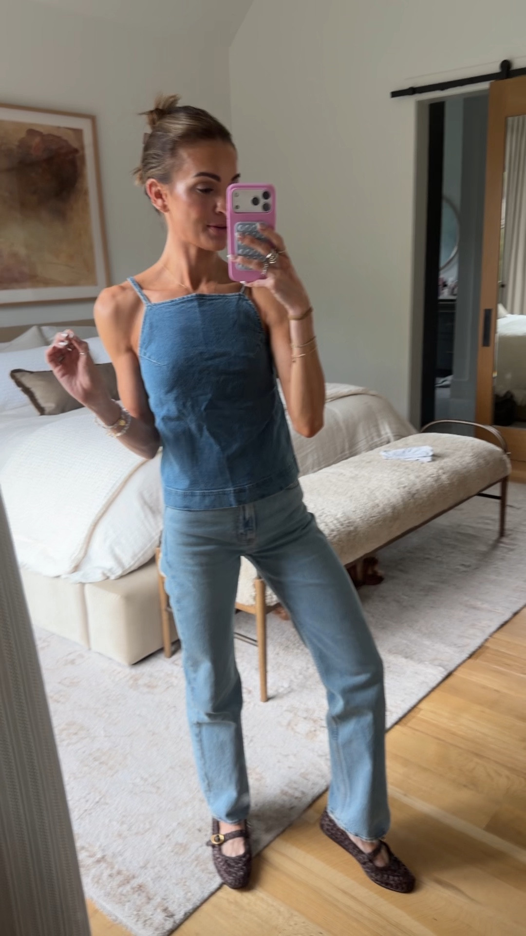 Another adorable top for summer and it’s on sale! 🩵this is the ‘medium’ wash 🫶🏼