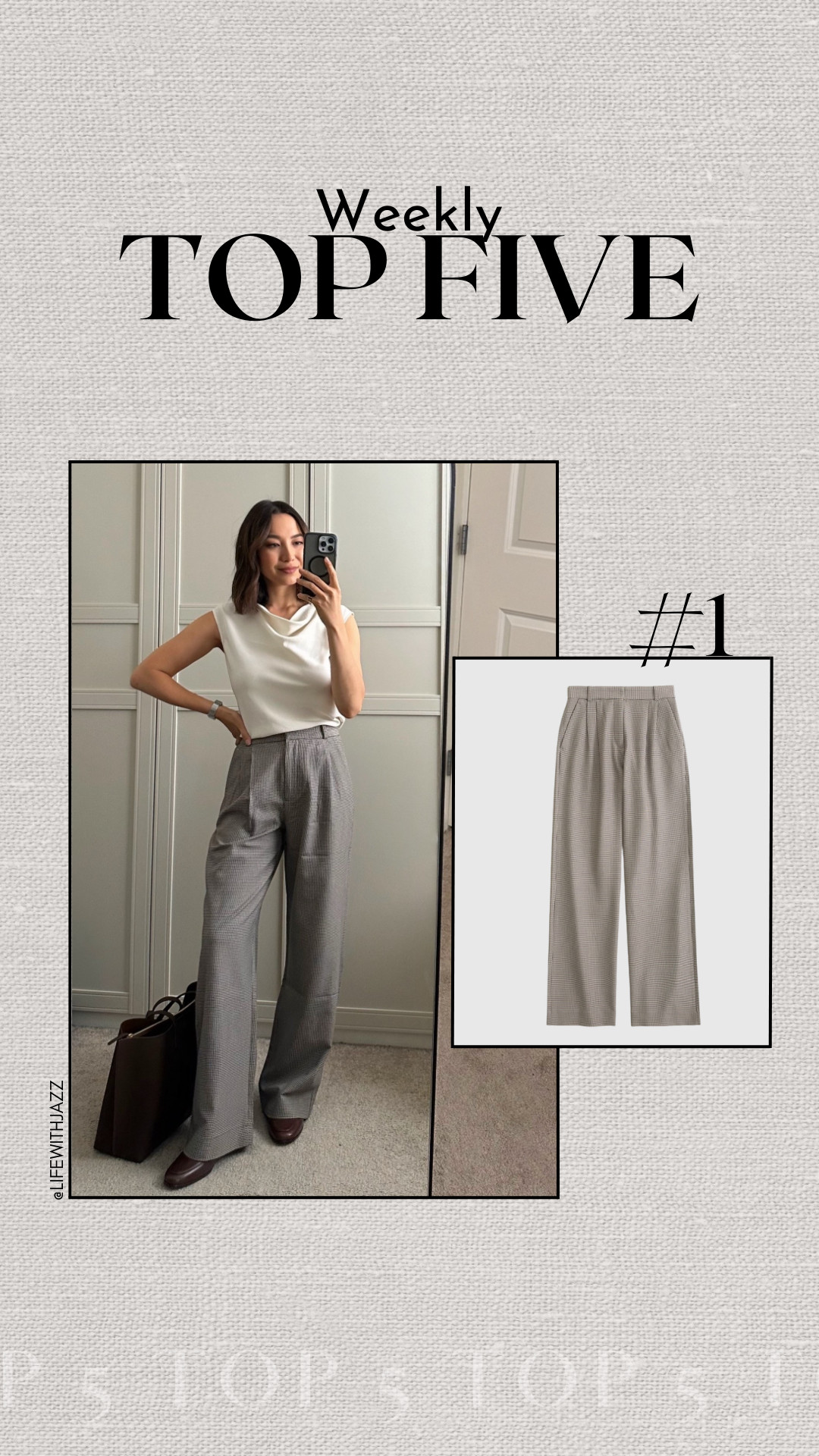 #1 bestseller: Abercrombie sloane tailored pants 

Wearing the regular length (I'm 5'4")

comes in several colors + lengths  

 

#LTKWorkwear