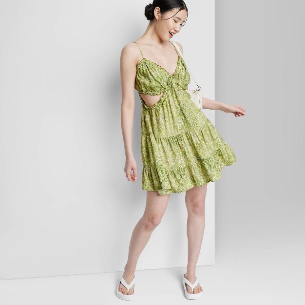 Women's Sleeveless Cut Out Babydoll Dress - Wild Fable™ | Target