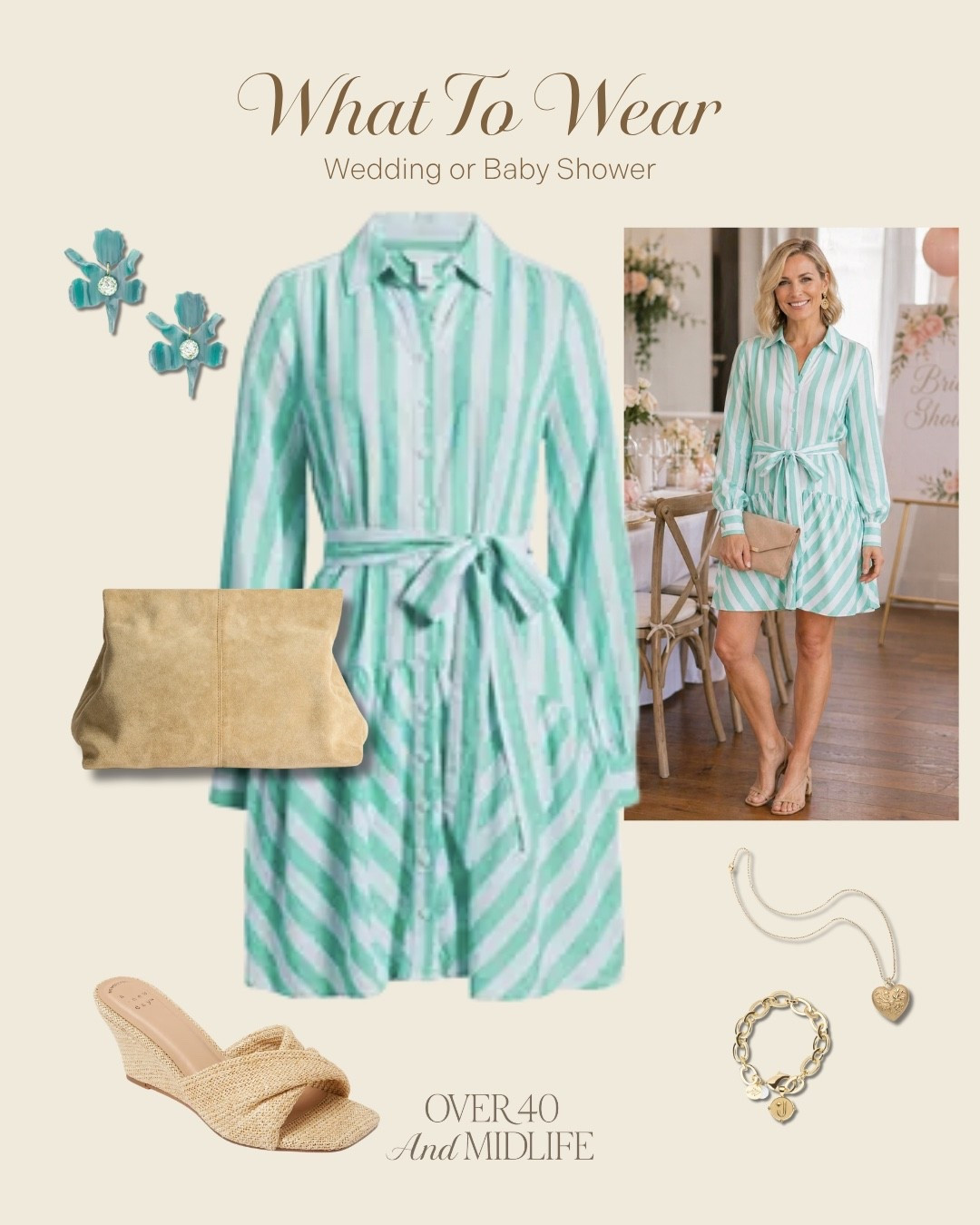  ✨Tap the bell, save and ❤️ for over 40 fashion, midlife style, midsize fashion and luxury looks for less. 

Most “easy” dresses aren’t actually flattering…
they just hang.

This one works because it’s built with intention:

✔ Vertical stripes = instant length
✔ Collar + shoulders = structure that lifts
✔ Defined waist (without squeezing) = shape that still feels easy
✔ Soft skirt = movement that skims, not clings

That’s Outfit Physics.

When a dress gives you structure and flow…
you don’t have to fix it all day.

You just show up and it works.

This is exactly what I recommend for showers, brunches, or any moment you want to feel put together without overthinking it.

Save this as your go-to formula.
Comment SHOWER and I’ll send you more pieces like this.

👑 Helping you look good, feel good

#midlifestyle #over40style #midsizefashion #shirtdress #outfitphysics #over45style #effortlessstyle #springstyle #weddingshoweroutfit #bodyconfidence

Follow my LTK @Over40andmidlife on the @shop.LTK app to view this post and get my exclusive app-only content!

#liketkit #LTKMidsize #LTKOver40 #LTKSaleAlert
@shop.ltk
https://liketk.it/6a1kK
