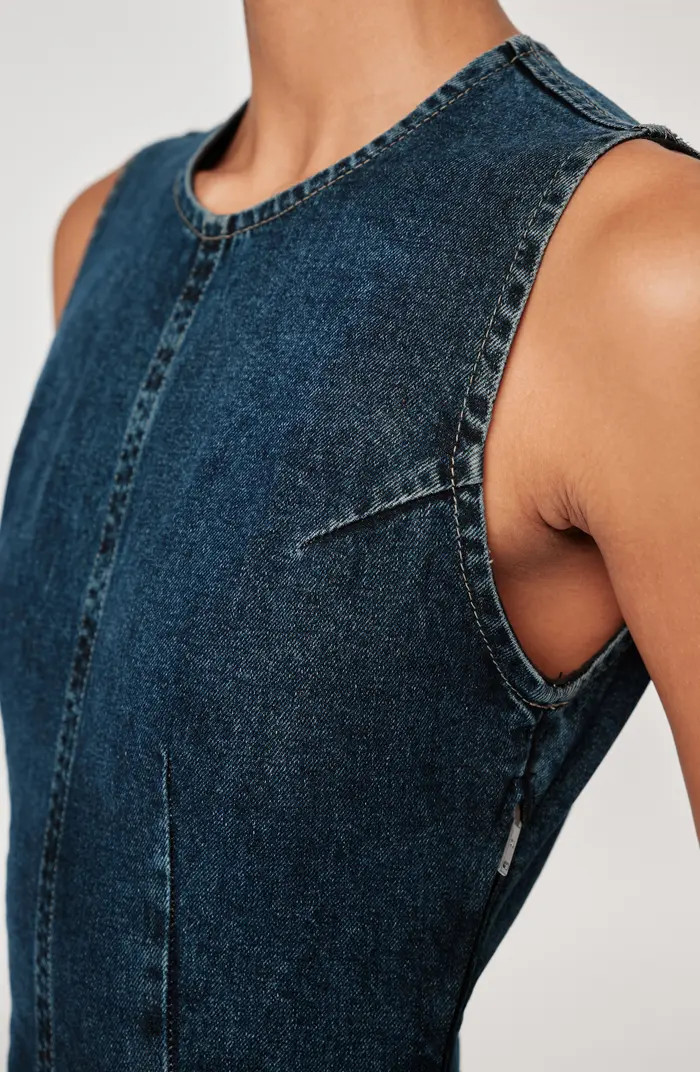 Esme Sleeveless Denim Midi Dress | Nordstrom