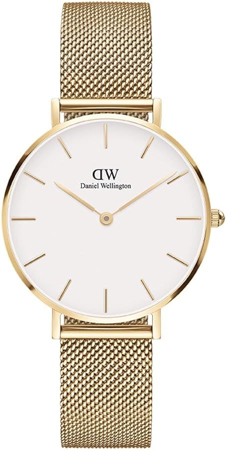 Daniel Wellington Petite Evergold Watch, Gold Mesh Bracelet | Amazon (US)