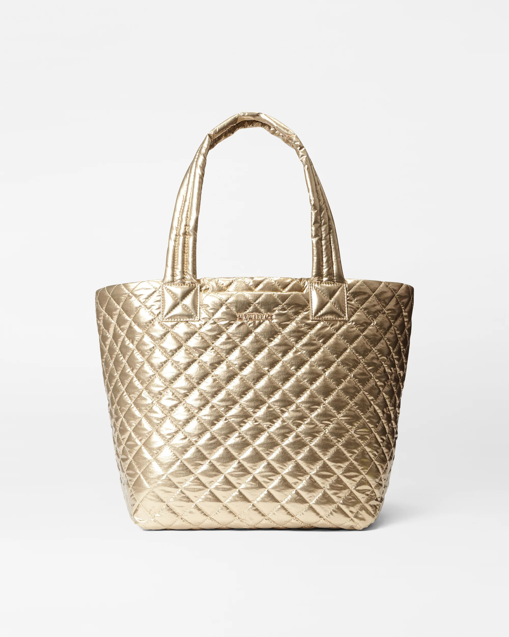 Antique Gold Metallic Medium Metro Tote Deluxe | MZ Wallace