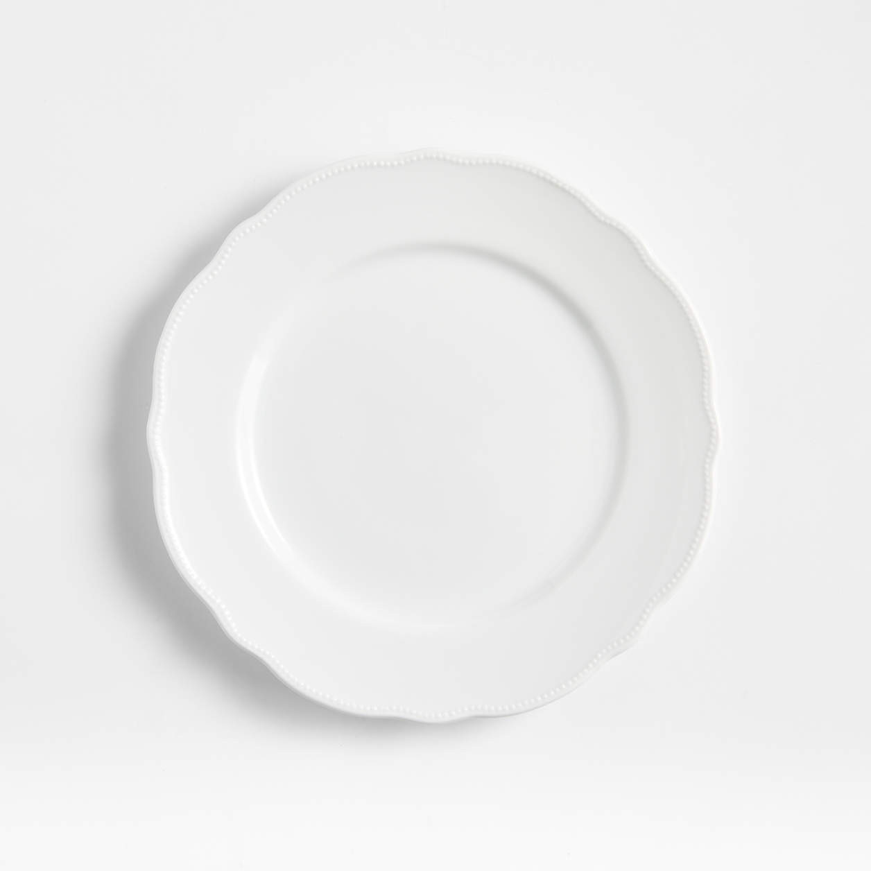 Loire White Porcelain Salad Plate | Crate & Barrel | Crate & Barrel