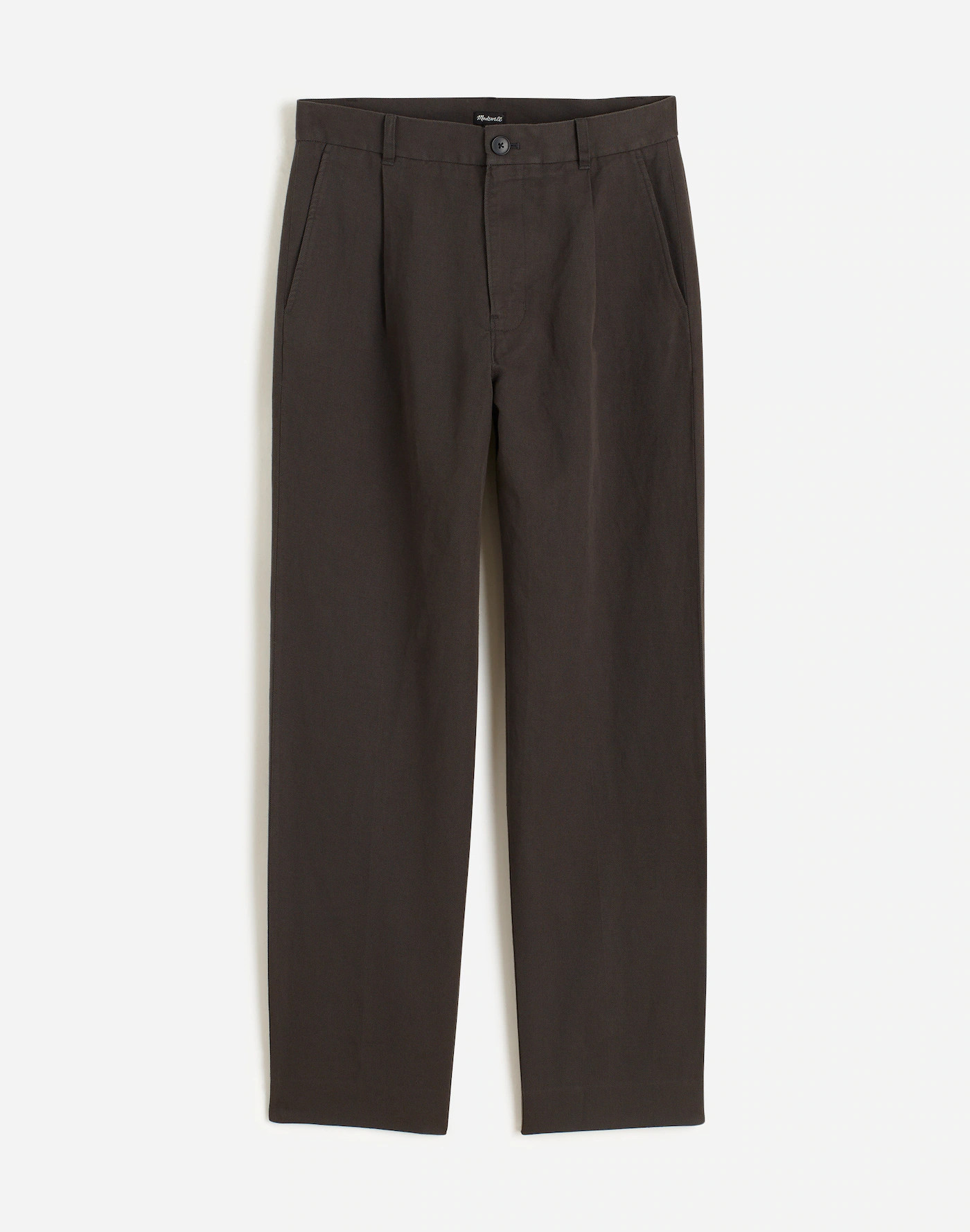 Pleated Trousers in Cotton-Linen Blend | Madewell | Madewell
