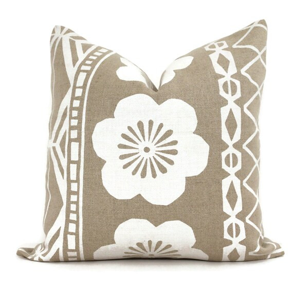 Decorative Pillow Cover Schumacher Mrs Howell Natural and | Etsy | Etsy (US)