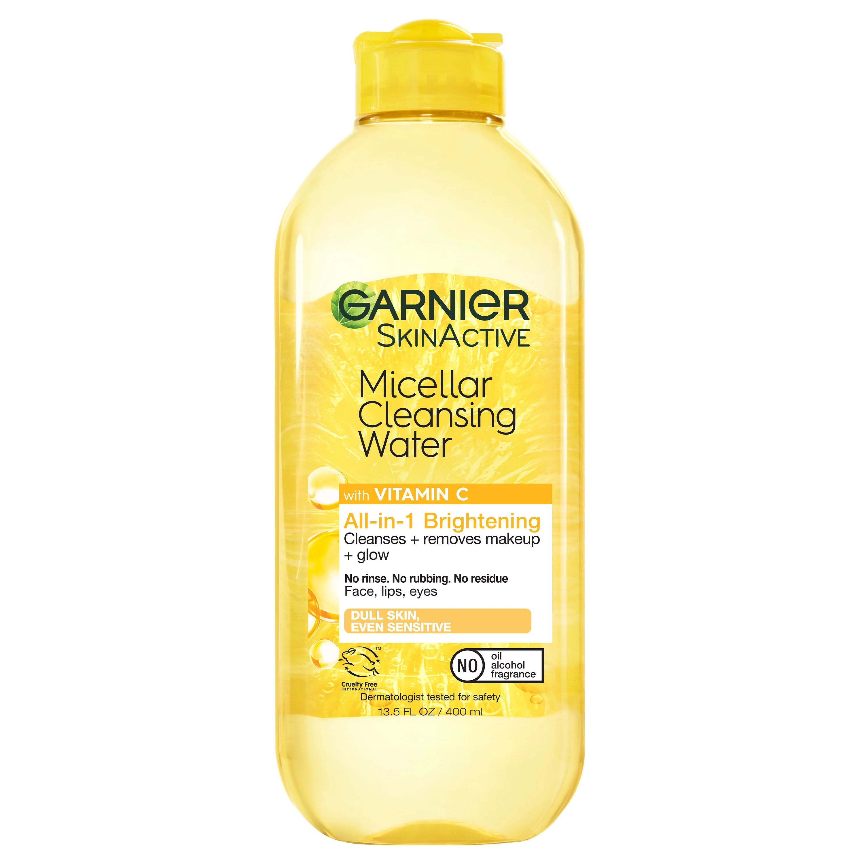 Garnier SkinActive Micellar Cleansing Water All in 1 Brightening with Vitamin C, 13.5 fl oz | Walmart (US)