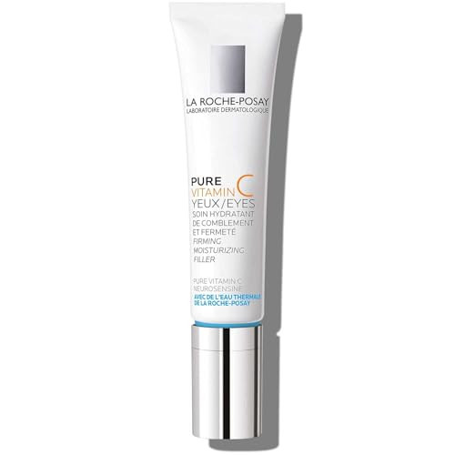 La Roche-Posay Redermic C Pure Vitamin C Eye Cream with Hyaluronic Acid to Reduce Wrinkles for Anti-Aging Effect, 0.5 Fl Oz (Pack of 1) | Amazon (US)