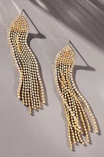 Crystal Fringe Earrings | Anthropologie (US)