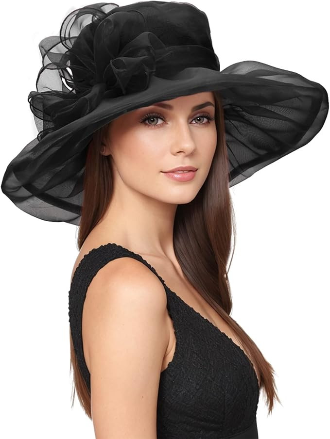 Zando Kentucky Derby Hats for Women Church Hats for Women Organza Victorian Hat Fancy Tea Party H... | Amazon (US)