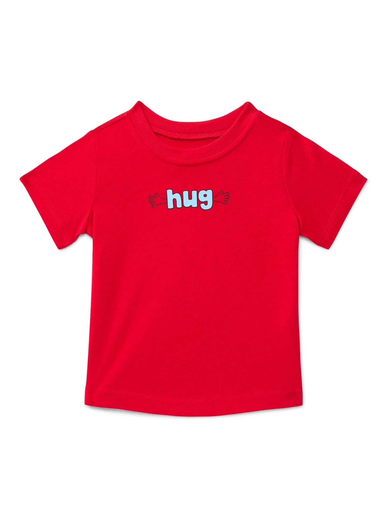 Wonder Nation Baby Boys Crewneck Tee with Short Sleeves, Sizes 0/3M-24M | Walmart (US)