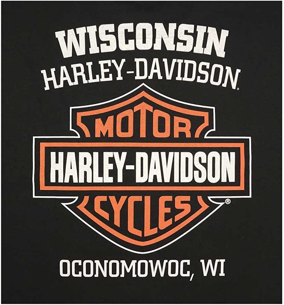 Harley-Davidson Men's Distressed Shady Skull Short Sleeve T-Shirt, Solid Black | Amazon (US)