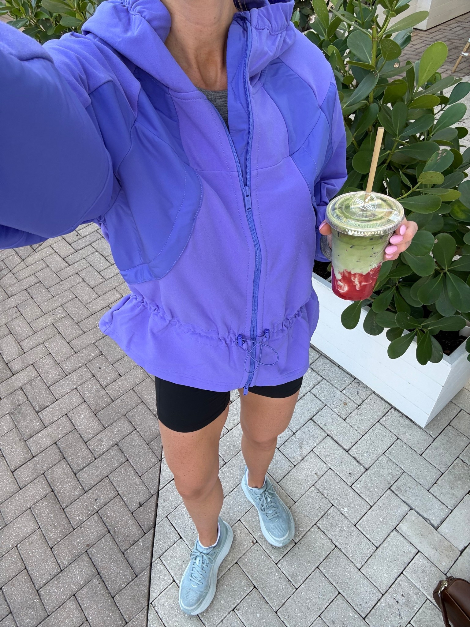 It was a little chilly this morning so added this jacket to my run this morning! Love these maternity biker shorts from Amazon. Jacket I’m wearing a medium for my height, sized up to 6 in long sleeve and wearing small in bike shorts



Running outfit, running gear, hoka, FP movement 

#LTKfitnessgoals #LTKActive #LTKmorningroutine

#LTKBump #LTKdayinmylife