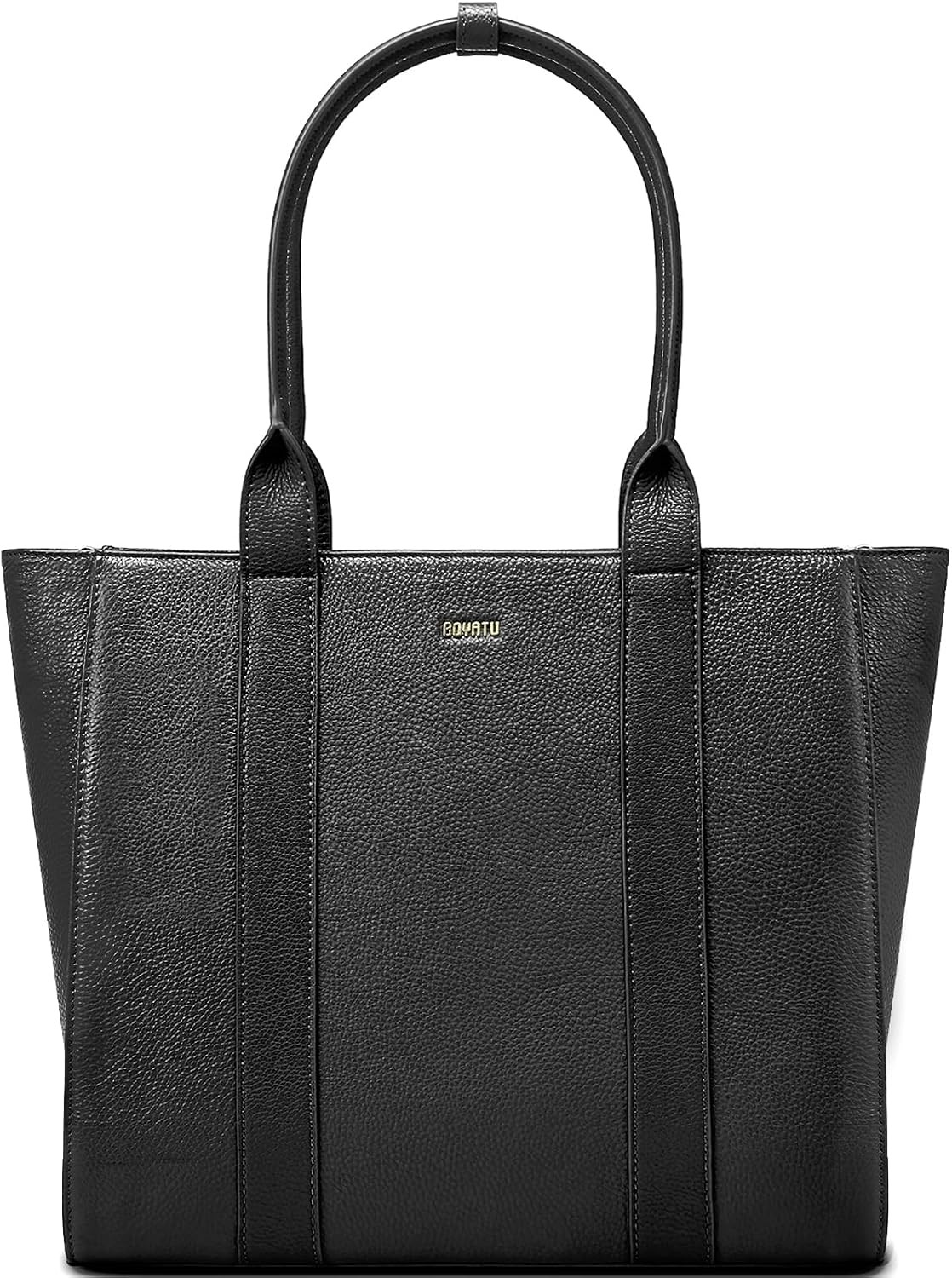 Leather Work Tote for Women, Full-Grain Leather, Structured Business Tote, 15.6" Compatibility, Minimalist - Pro Look | Amazon (US)