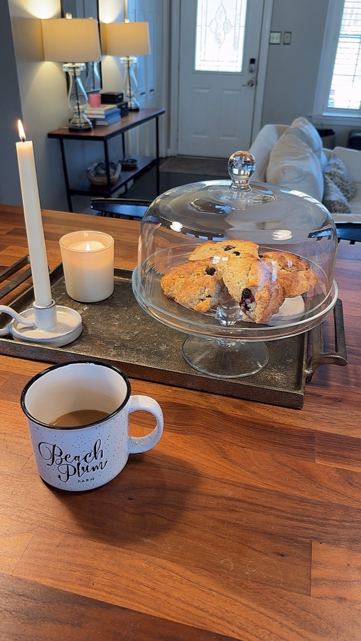 What are Spring mornings on the East Coast like? Well today is foggy and chilly so candles, coffee and scones are needed.

I’m planning a Mother’s Day brunch and have been trying out different recipes for things to serve. These blueberry scones are definitely on the menu 🫐 


Baking, homemaking, home and garden, coffee time, morning, slow mornings, coastal living, east coast livingg

#LTKfoodie #LTKdayinmylife #LTKHome